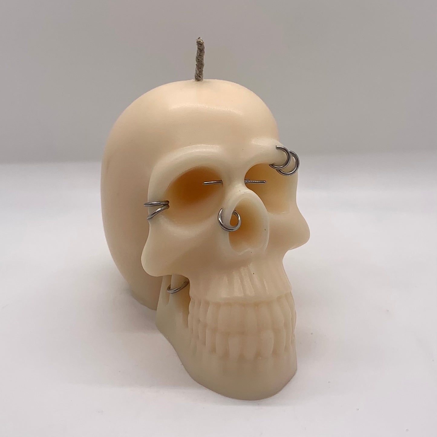 Pierced Classic Skull Candle