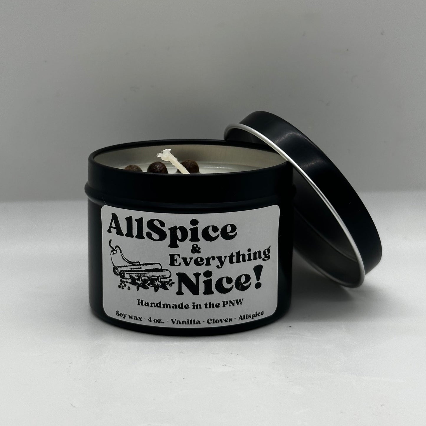 'Allspice & Everything Nice' 4 oz. Tin Candle