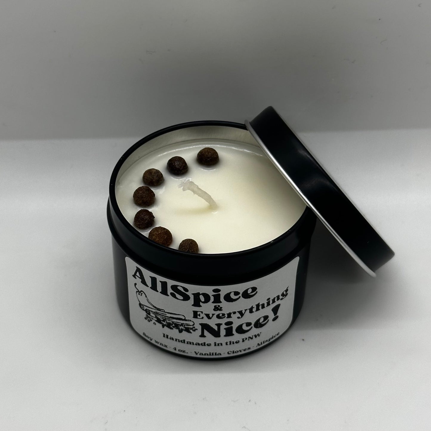 'Allspice & Everything Nice' 4 oz. Tin Candle